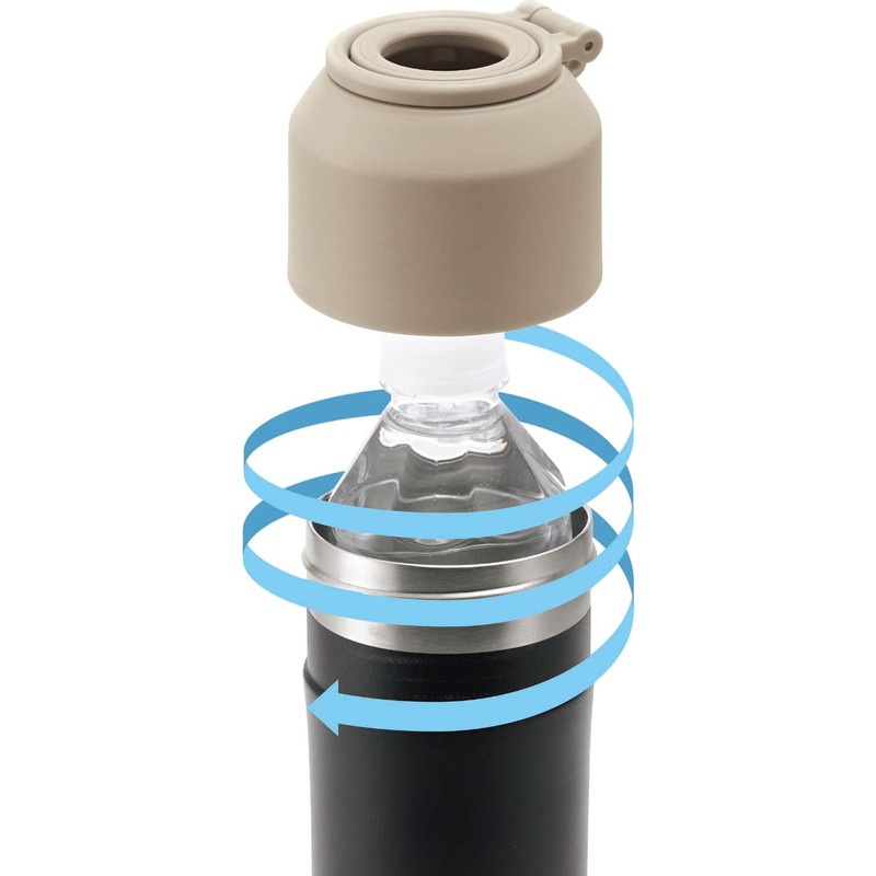 Kakusee LL-07 Plastic Bottle Holder, Vacuum Double Stainless Steel, 16.9