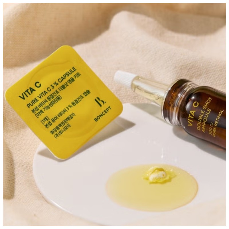 BONCEPT Vita C Freeze-dried Double Shot Ampoule Kit 50mg+10ml