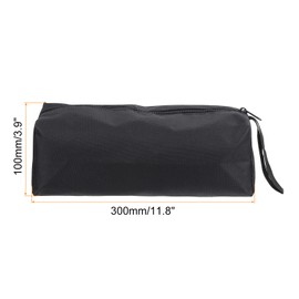 PATIKIL 12 Inch Zip Tool Bag, 2 Pack, Multi-Purpose Tool Bag, Waterproof Bag, Storage Organiser for Screwdrivers, Pliers, Black