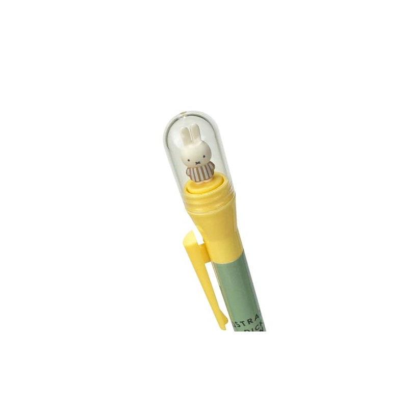 Square Miffy Permanent Ballpoint Pen 0.7 Kururin Ballpoint Pen, Yellow
