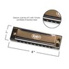 KaKo'o Music 2-Piece Stainless Steel Harmonica Set - Classic Silver