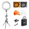 NEEWER 18 Inch Ring Light with Tripod Stand, 55W Large
