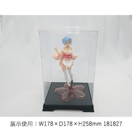 かしばこ商店 透明フィギュアケース 内寸 横幅14.8×奥行14.8×高さ22.8cm 151524