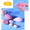 7 PCs Pink Series Multi-color Makeup Sponge Set, Foundation Blending