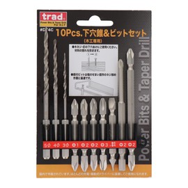 Sankyo Corporation trad DT4C 10 pcs. Puncture Hole & Bit Set
