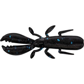 YAMAMOTO BAITS 2.5" Covert Craw / 10 Pack/Black W/Large Blue Flake