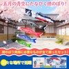 Koinobori Carp Streamer, 4.9 ft (1.4 m), Black Carp, 3.3