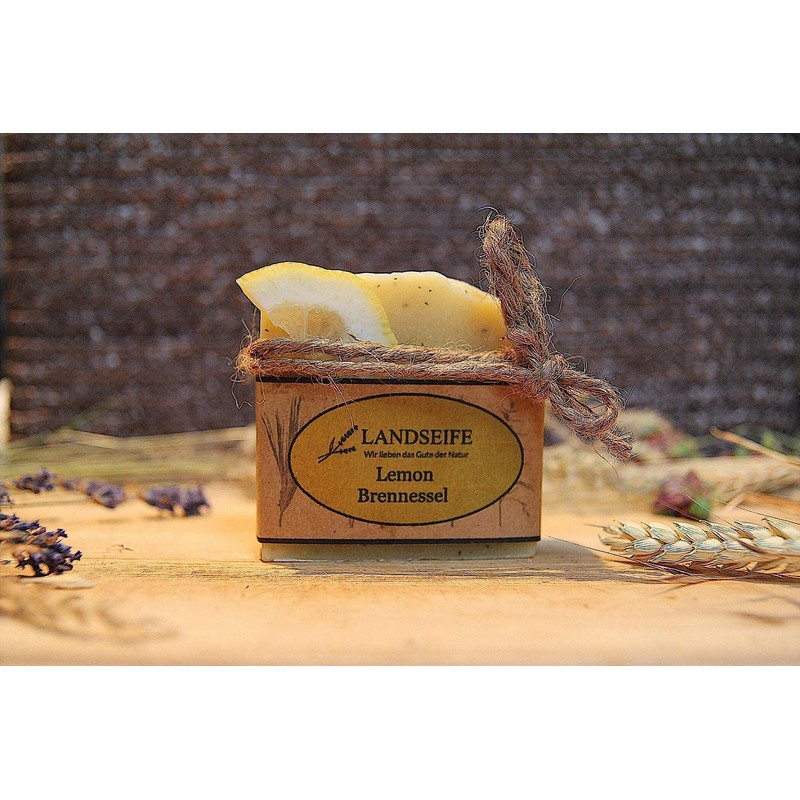 Landseife Lemon Nettle Handmade Organic Natural Soap