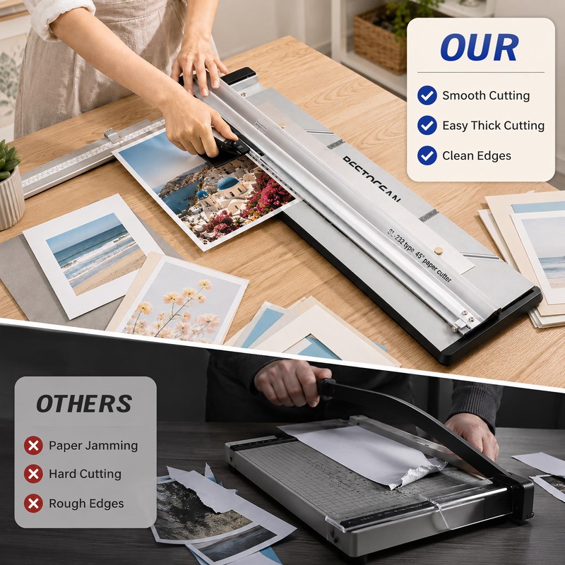 32in Mat Cutter for Framing,High Precision Mat Board Cutter,45 and