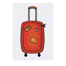 'Travel Bag' Temporary Tattoo - Water Resistant, Skin-Safe, Non-Toxic Transfer (TO00084853)