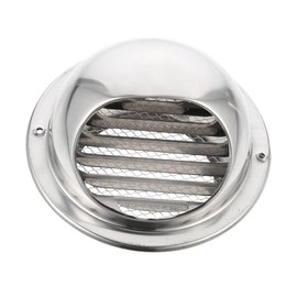 COHEALI Round Vent Windproof Hood Durable Stainless Steel Cover for Exhaust and Ventilation Easy Installation for Kitchen Bathroom and Air Conditioning Units for Wall Ceiling Mounting