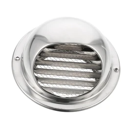 COHEALI Round Vent Windproof Hood Durable Stainless Steel Cover for Exhaust and Ventilation Easy Installation for Kitchen Bathroom and Air Conditioning Units for Wall Ceiling Mounting