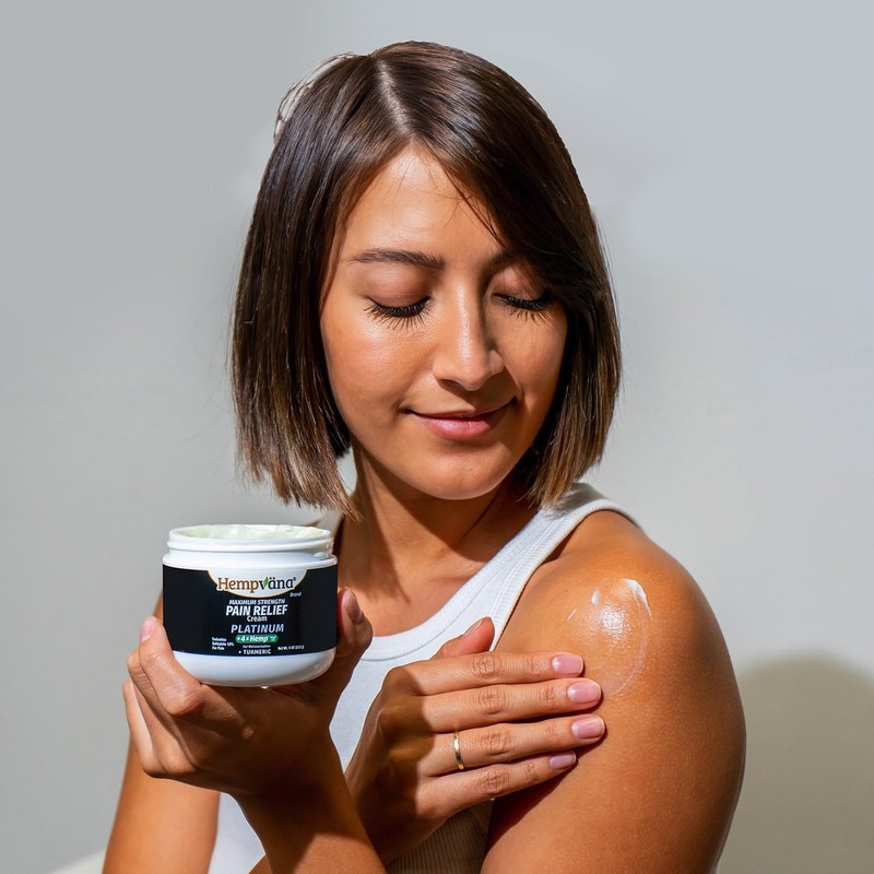 Hempvana Platinum Maximum Strength Relief Cream 4X Hemp for Muscles,
