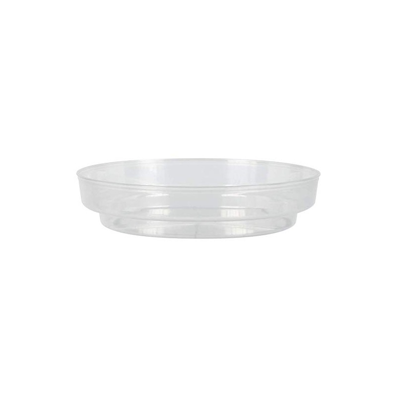 Reko Clear Plastic Saucer - 200mm, Transparent