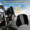 Motorcycle Headlight Windshield Windscreen for 5-7 Inch Round Motorcycles Wind