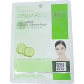 DERMAL Nemlendirici ve Pürüzsüzleştirici Salatalık Özlü Kolajen Maske 23 GR