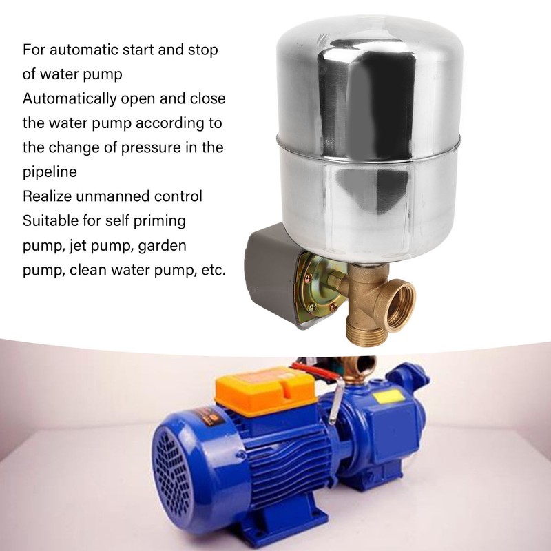 Water Pump Pressure Switch Stainless Steel Pressure Tank Copper 4