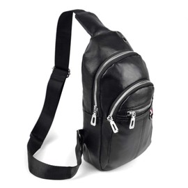 Westend Crossbody Leather Sling Bag Backpack with Adjustable Strap