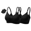 UtopyaUK 2/3 Pack Seamless Nursing Bra Maternity Bra Padded Breastfeeding