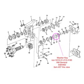 AMG Nut  Retaining Lock, washer key HMMWV M998 geared hub  2530-01-213-41