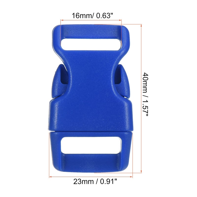 PATIKIL Plastic Buckles, 20 Pack Quick Side Release Clips for