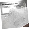 Ciieeo 16pc Organiser Bins Drawer Organiser Cut Out for Makeup