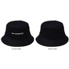 Unisex Cotton Embroidered Bucket Hat Packable Travel Beach Sun Hat