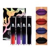 4 Pcs Black Matte Liquid Lipstick Set 24 Hours Long