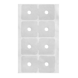 Banner Ups PolyTabs - Crystal Clear BAN062 - Adhesive Grommet Alternative for Banners - Pack of 12