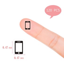 MAGJUCHE Phone Planner Stickers, 120 Clear Cell Phone Telephone Day Designer Labels Scrapbooking Crafting Sticker