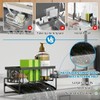 WangCai Stainless Steel Kitchen Sink Caddy, Self-Draining Sponge Holder with
