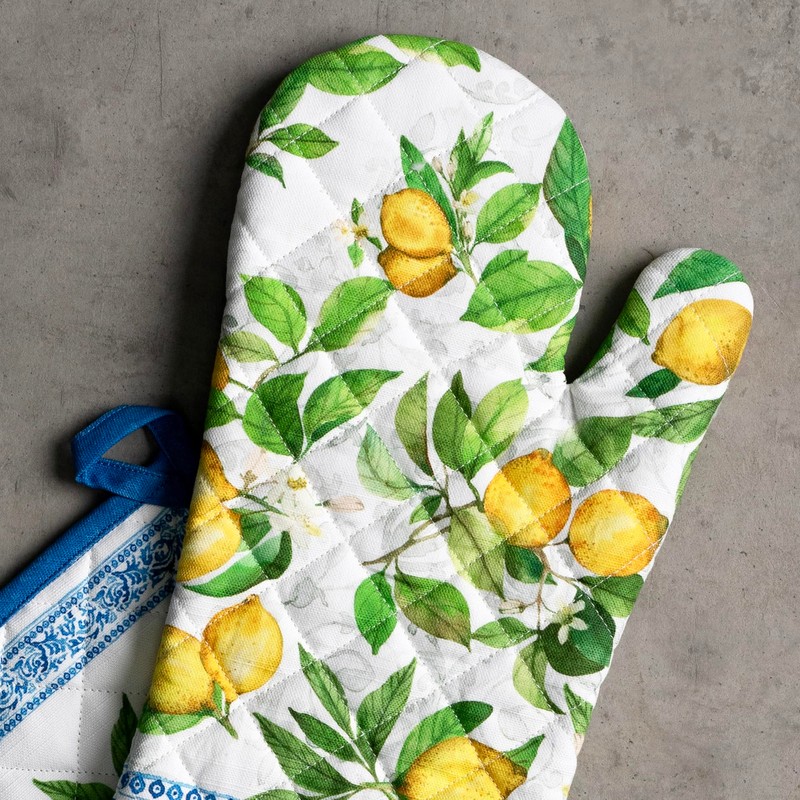 Maison d' Hermine Oven Mitt & Pot Holder 100% Cotton