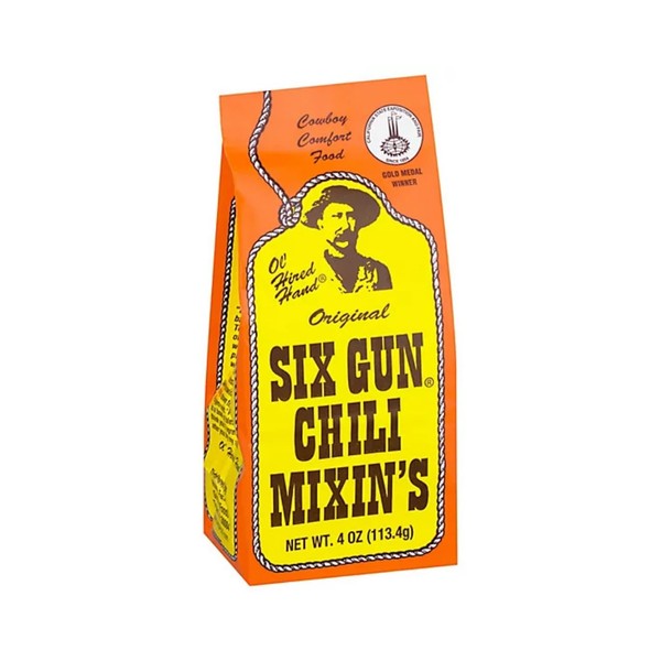 Six Gun Chili Mixin's 4-Ounce - PACK OF 3