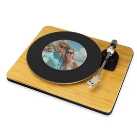 Custom Printed Your Photo Record Player Slip Mat Turn Table DJ Slip Mat Scratch pad (7")