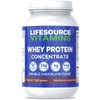 LifeSource Vitamins 3lb Grass Fed Whey Protein Concentrate - Chocolate