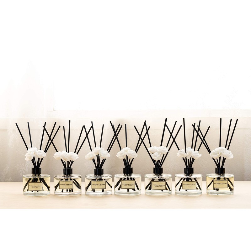CULTURE & NATURE Reed Diffuser Set 6.7oz (200ml) Lime Basil
