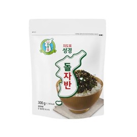 Crispy Korean Seaweed Flakes with Sesame – 300g (10.58oz) Zipper Bag | Roasted Seaweed Side Dish for Rice Meals | Convenient Resealable Storage