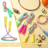 Leyndo 48 Pack Rainbow Jump Rope Set Jumping Ropes Nylon
