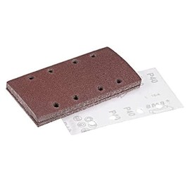 MACHSWON 40 Grit Sanding Sheet Sander Sandpaper Hook and Loop Pads 8 Hole 15pcs for 1/3 sander