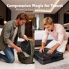 Luvan Travel Vacuum Bags for Luggage with Wireless Pump, Reusable