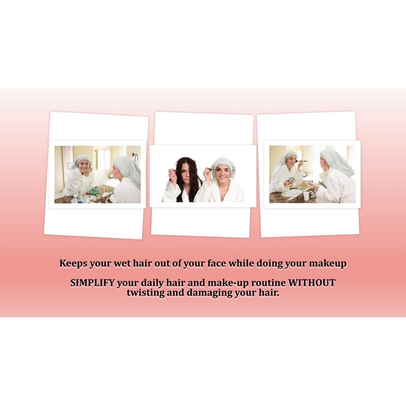 Microfiber Hair Towel-Silver