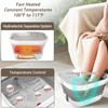 UNIFULL Collapsible Foot Spa Bath with Heat and Massage Rollers,