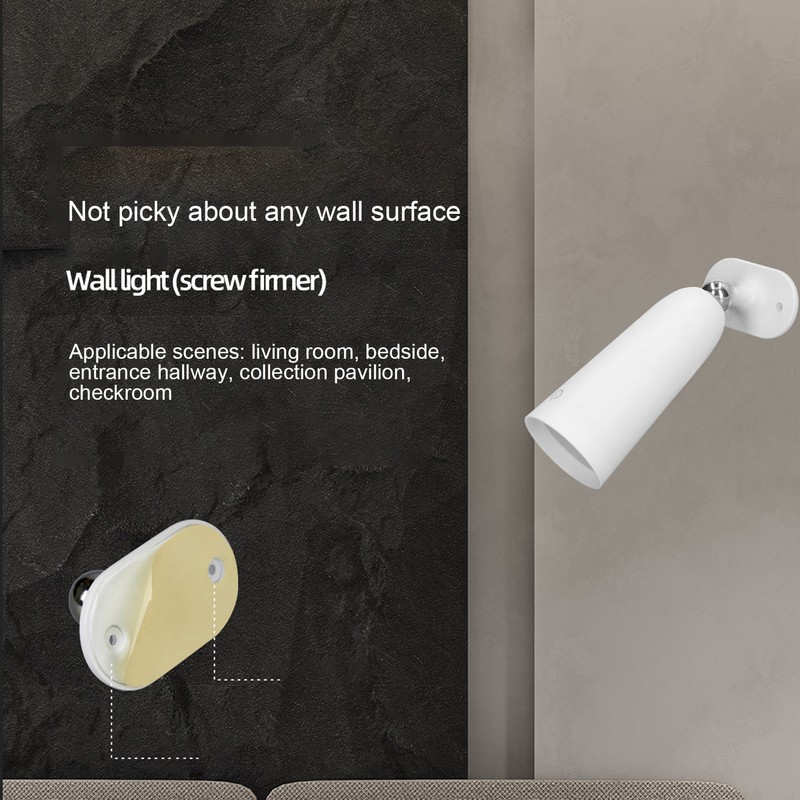 Magnetic LED Wall Light Removable Cordless 360 Degree Rotate Magnetic