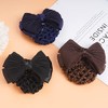 TXIN Set of 3 Bow Snood Bun Covers Crochet Net