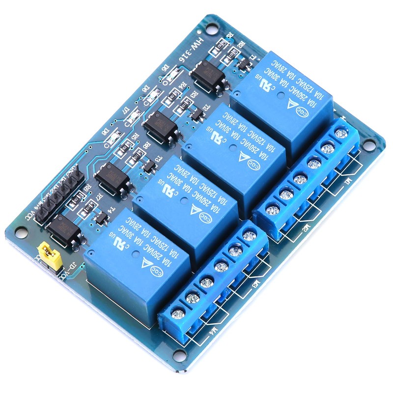 Yizhet 5V 4 Channel Relay Module (2 Pieces) Relay Shield