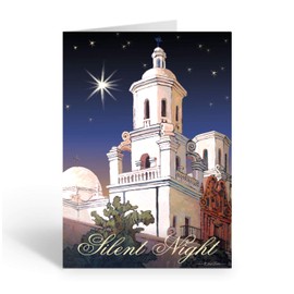 Stonehouse Collection | San Xavier Christmas Card |18 Western Cards & Envelopes | Tucson, Arizona