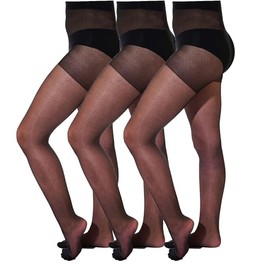 Aurellie 3 Pairs Girls Sheer Plain Uniform School Ballet Dance Tights 20 denier 9-16 Years