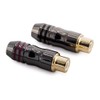 Sinuslive CSF 2x Audio Car Hi-Fi RCA Sockets Metal for
