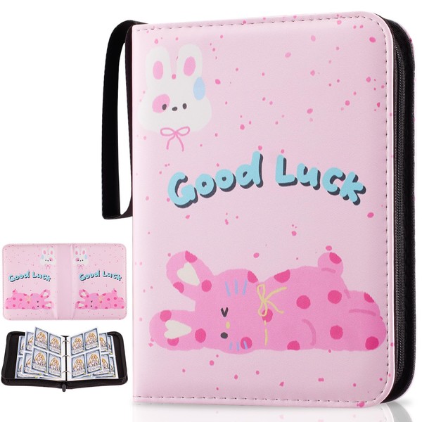 YhuiCxir Card Binder 4 Pocket, 400 Pockets Trading Card Holder