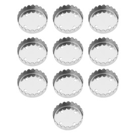eMagTech 10PCS Magnetic Soap Holder Caps 4 Holes Metal Replacement Capsules for Soap Holder for Magnetic Soap Dish Universal Solid Soap Magnet 22x6mm
